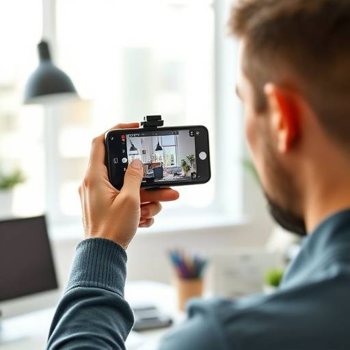 Imagem do curso sobre vídeos curtos, mostrando uma pessoa editando um vídeo vertical em um smartphone.